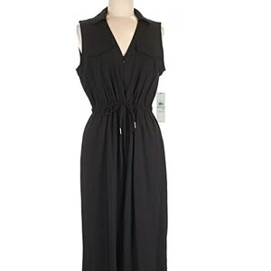 Calvin Klein Black Sleeveless pant suit